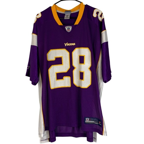 Vintage Reebok NFL Peterson #28 Vikings Jersey 2XL - Picture 2 of 12